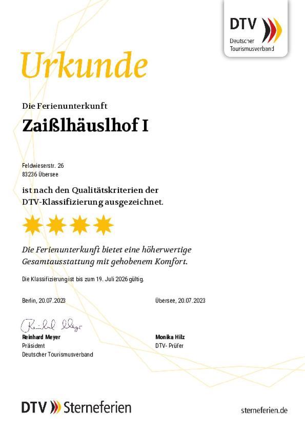 Zaisslhaeusl Hof Ferienwohnungen Übersee Pokój zdjęcie